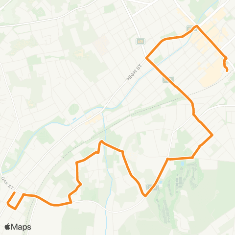 PTV - Public Transport Victoria Golden Square - Bendigo Station map
