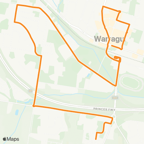 PTV - Public Transport Victoria Warragul South - Warragul Station map
