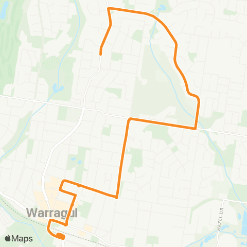 PTV - Public Transport Victoria Warragul North - Warragul Station map