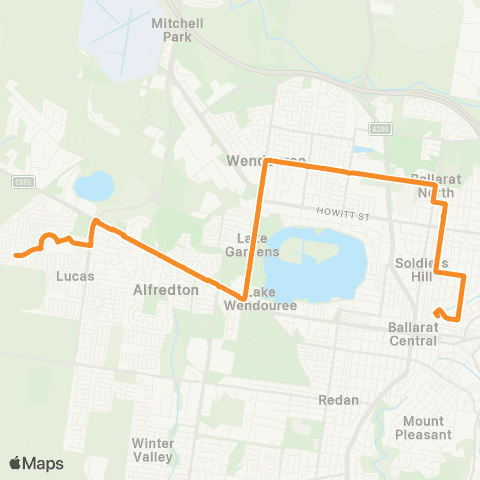PTV - Public Transport Victoria Corio Village SC - Lara Station map
