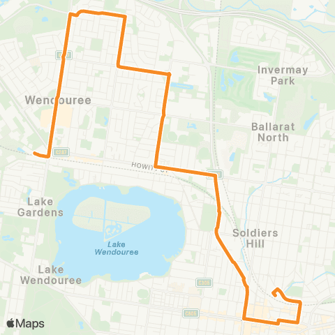 PTV - Public Transport Victoria Lara West - Lara Station map