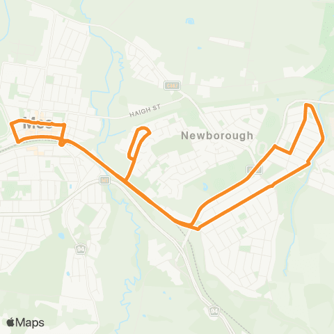 PTV - Public Transport Victoria Brown Hill - Ballarat Station map