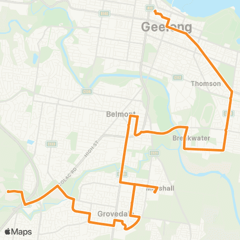 PTV - Public Transport Victoria Traralgon Plaza SC map