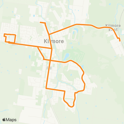 PTV - Public Transport Victoria Kilmore East Railway Station - Kilmore map