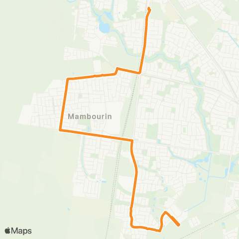 PTV - Public Transport Victoria Harpley - Wyndham Vale Station map