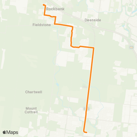PTV - Public Transport Victoria Tarneit Station - Rockbank Station map
