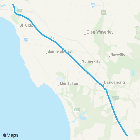 Metro Cranbourne map