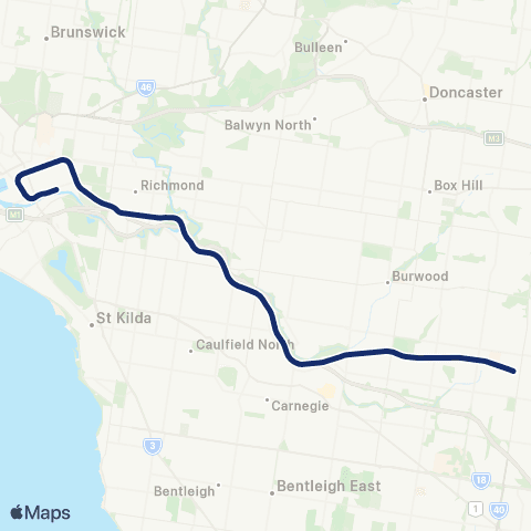 Metro Glen Waverley map