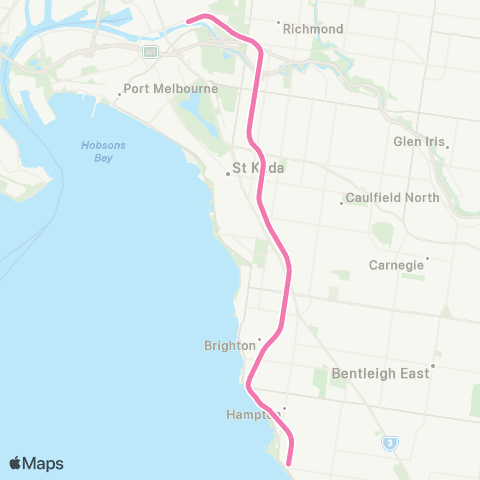 Metro Sandringham map