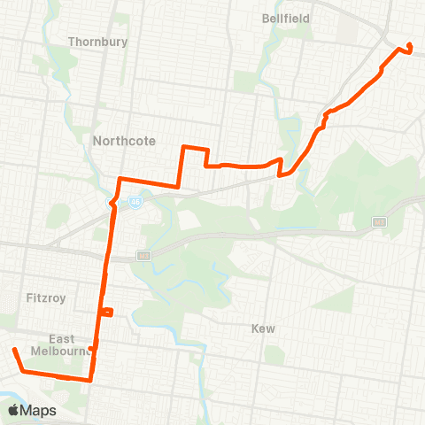 Metro Hurstbridge map