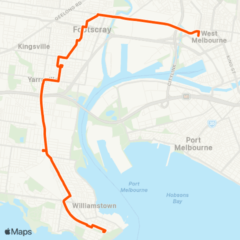 Metro Williamstown map