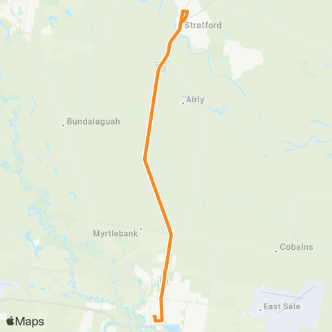 Victoria Regional Buses Stratford - Sale via Stratford map