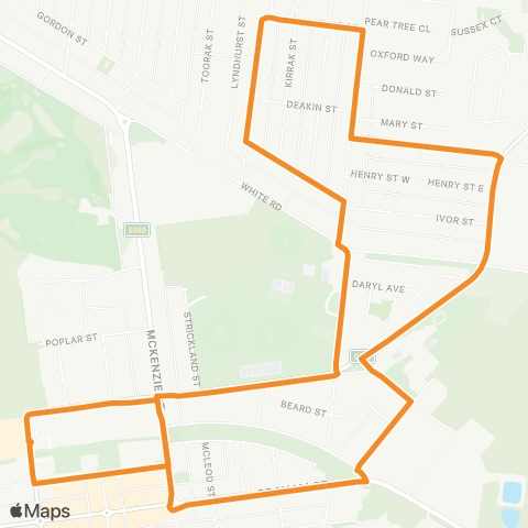 Victoria Regional Buses Wonthaggi via North Wonthaggi map