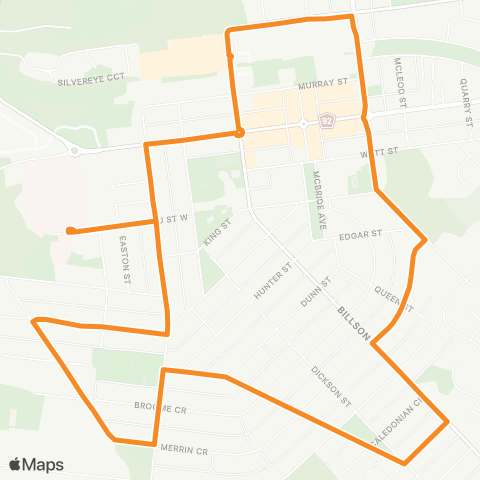 Victoria Regional Buses Wonthaggi via South Wonthaggi map