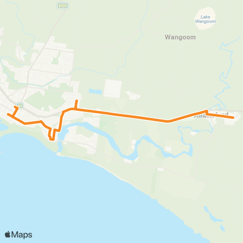 Victoria Regional Buses Aquamoves - Shepparton via Aquamoves map