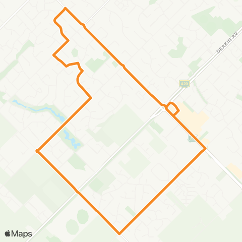 Victoria Regional Buses Mildura Central Sc via Mildura South map
