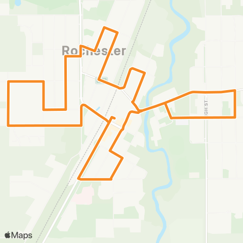 Victoria Regional Buses Restdown Retirement Village via Restdown Retirement Village map