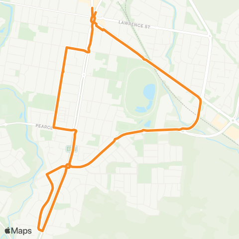 Victoria Regional Buses South Wodonga via South Wodonga map