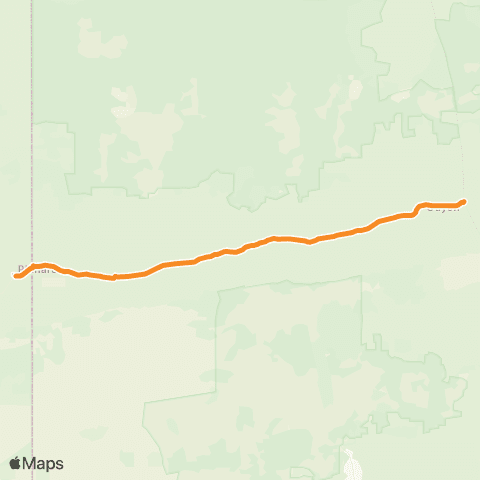 Victoria Regional Buses Pinnaroo - Ouyen via Mallee Hwy map