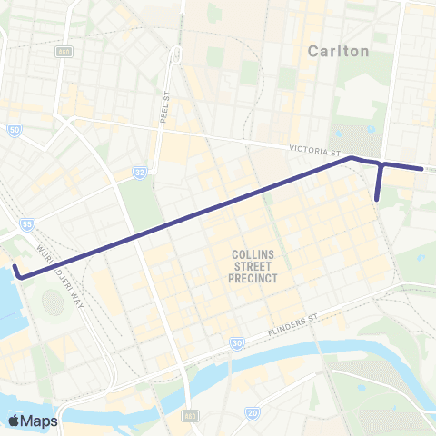 PTV - Public Transport Victoria Central Pier Docklands - St Vincents Plaza map