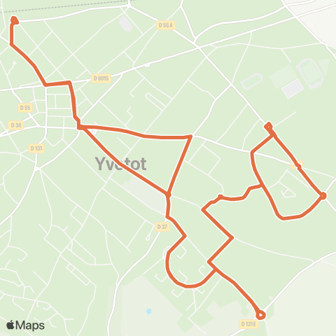 Vikibus Boucle du N. (vers le Manoir du Fay) > Boucle du S. (vers Camus) map