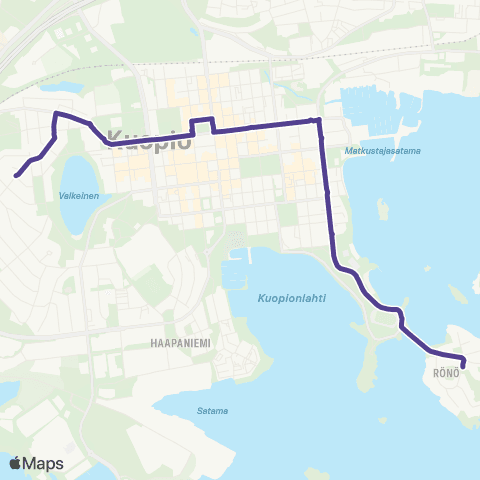 Vilkku Rönö-Keskusta-Niirala map