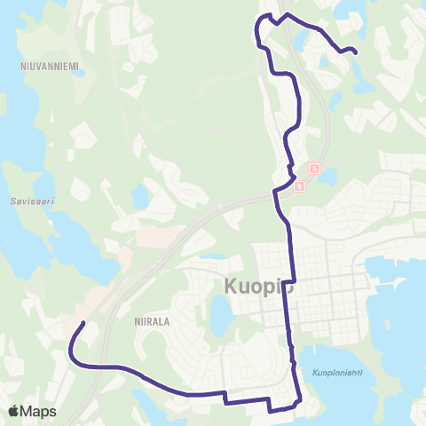 Vilkku Keskusta-Rahusenkangas map