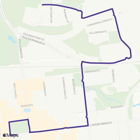 Vilkku Keskusta-Pappilanmäki map