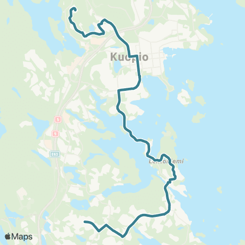 Vilkku Puijonlaakso-keskusta-Saaristokaupunki-Petonen map