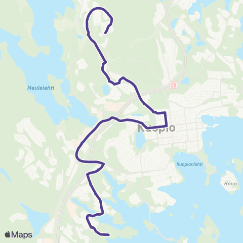 Vilkku Rypysuo-Savilahti-Rauhalahti map