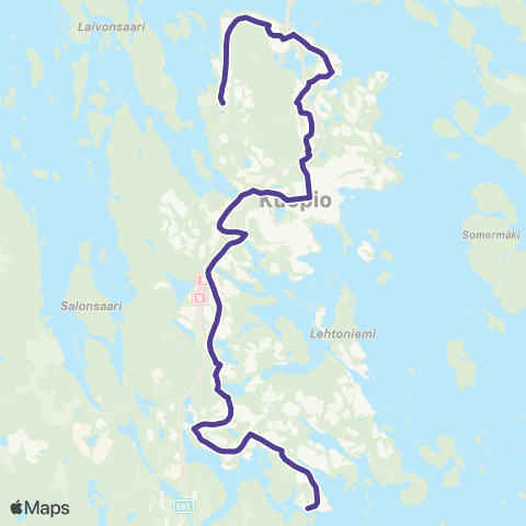 Vilkku Päiväranta-Keskusta-Pirtti map
