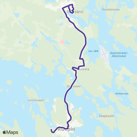 Vilkku Kuopio-Siilinjärvi map