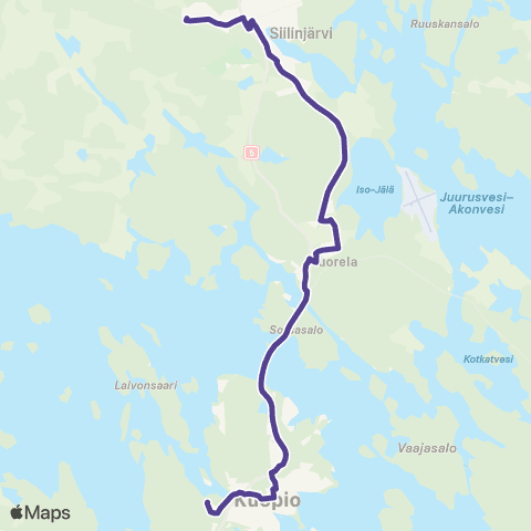 Vilkku Kuopio-Siilinjärvi map