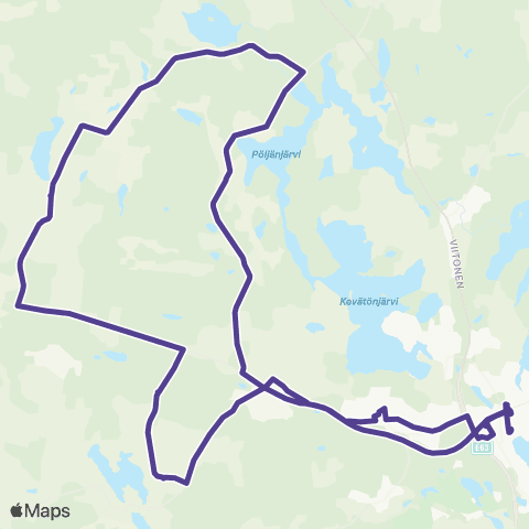 Vilkku Siilinjärvi-Hökönen-Hamula map