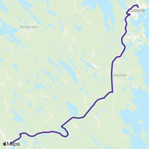 Vilkku Kuopio-Suonenjoki-Rautalampi map