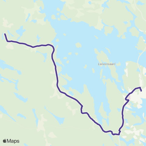 Vilkku Kuopio-Hirvilahti map