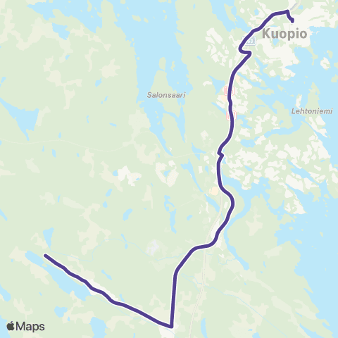 Vilkku Kuopio-Kurkimäki map