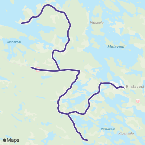 Vilkku Kortelahti-Riistavesi map