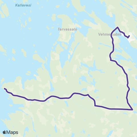 Vilkku Puutossalmi-Vehmersalmi map