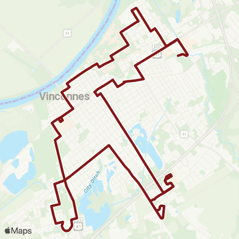 Vincennes Trolley Vincennes Trolley map