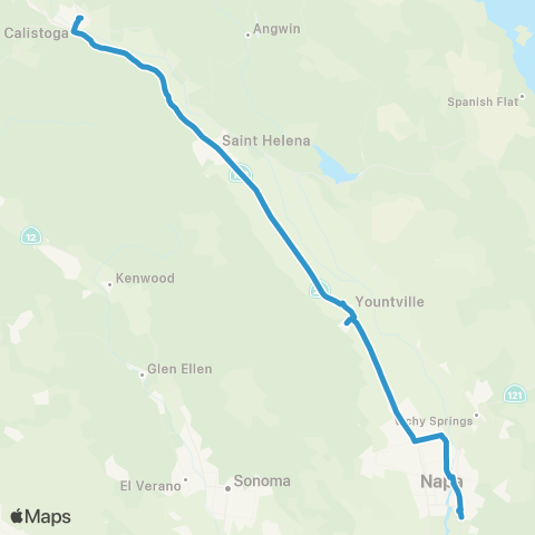 The Vine Up Valley Connector map