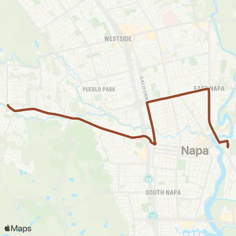 The Vine Browns Valley map