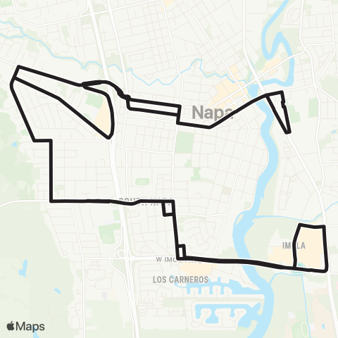 The Vine Westwood / South Napa map