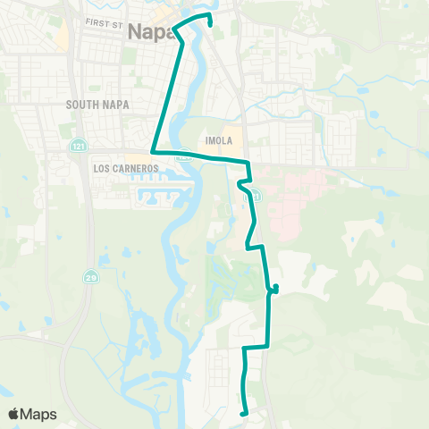The Vine Coombs / South Napa  map