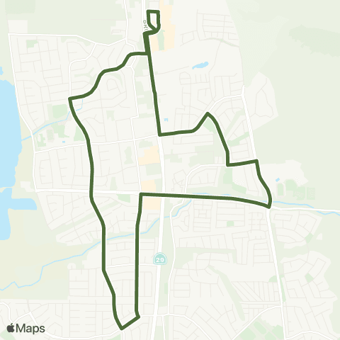 The Vine American Canyon Transit map