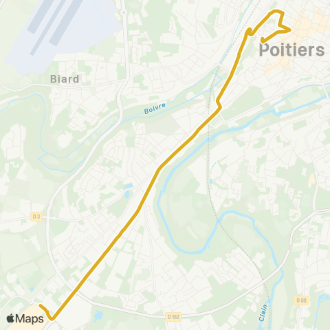 Vitalis Poitiers Sud-A. Briand map