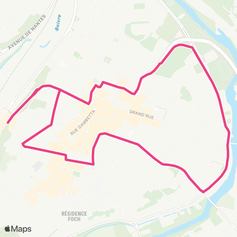 Vitalis La Boucle du Centre-Ville map