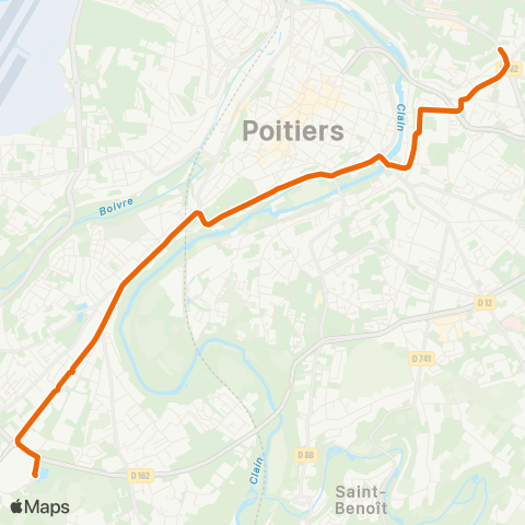 Vitalis Navette Bois d'Amour-Aliénor d'Aquitaine (Rondy) map