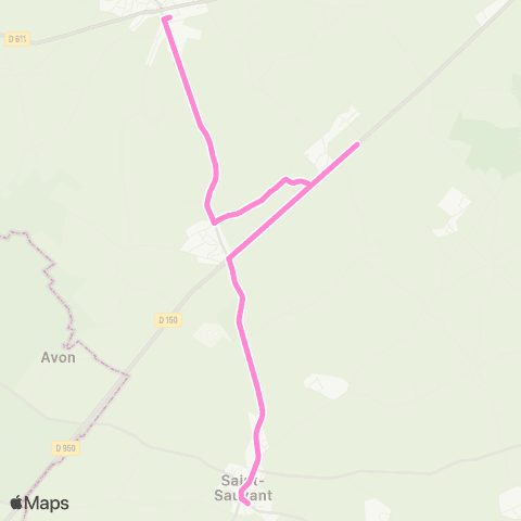 Vitalis flex'e-bus St-Sauvant map