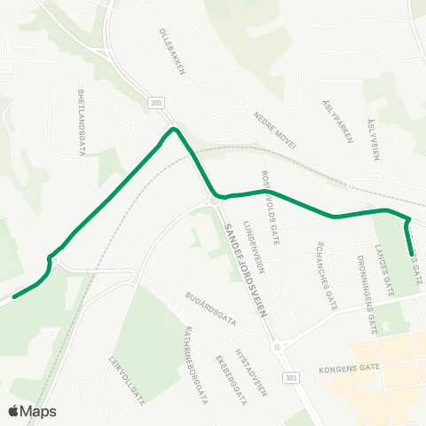VKT - Vestfold Kollektivtrafikk Larvik-Tjølling-Sandefjord Vgs map
